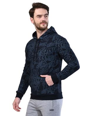 navy blue printed sweatshirt - 17325162 - Standard Image - 2