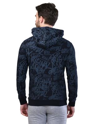 navy blue printed sweatshirt - 17325162 - Standard Image - 3