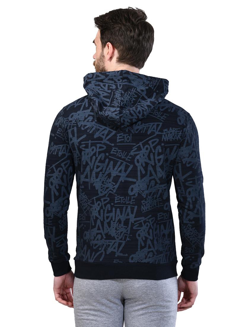 navy blue printed sweatshirt - 17325162 - Zoom Image - 3