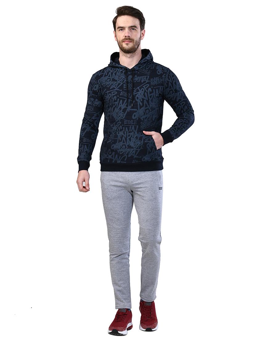 navy blue printed sweatshirt - 17325162 - Zoom Image - 4