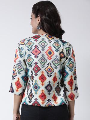 printed polyester jacket - 17325310 - Standard Image - 3