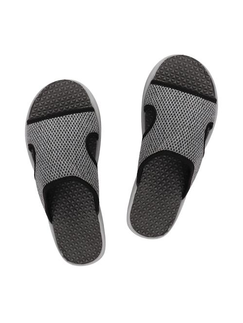 grey mesh slip on flip flops - 17325349 - Standard Image - 1