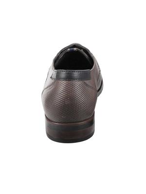 grey leather laceup derbies - 17325945 - Standard Image - 2