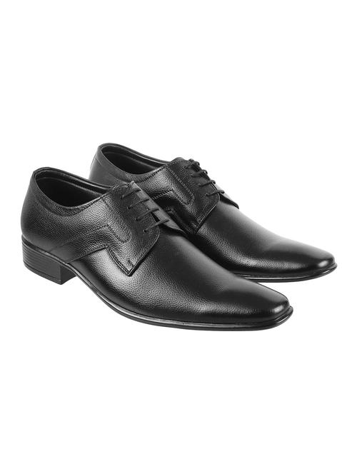 black leather laceup derbies - 17325960 - Standard Image - 1