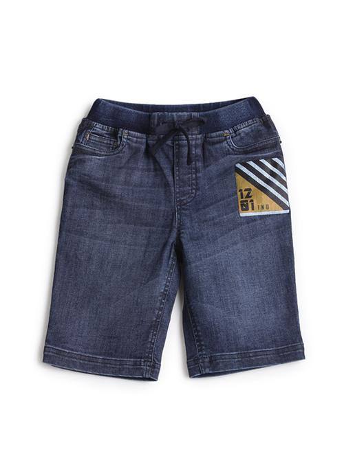 navy blue denim three fourth - 17326283 - Standard Image - 1