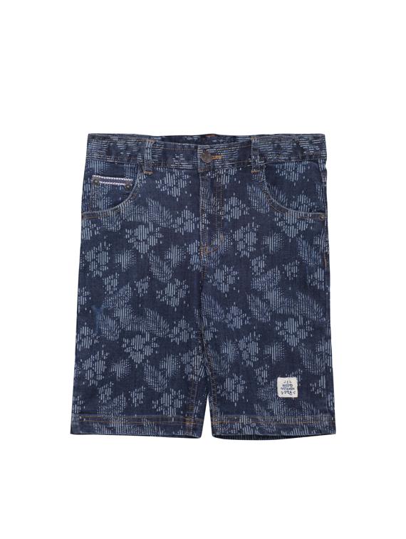 navy blue denim three fourth - 17326287 - Zoom Image - 1
