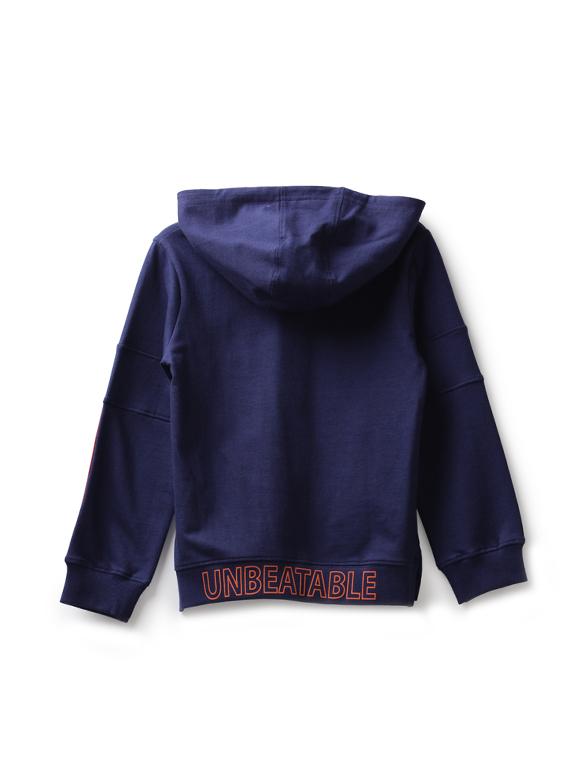 navy blue cotton sweatshirt - 17326289 - Zoom Image - 2
