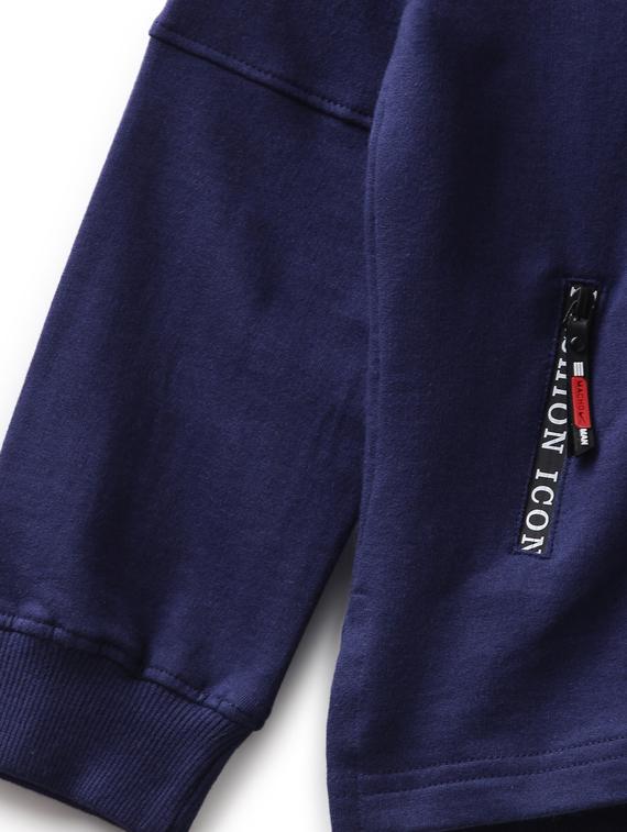 navy blue cotton sweatshirt - 17326289 - Zoom Image - 4