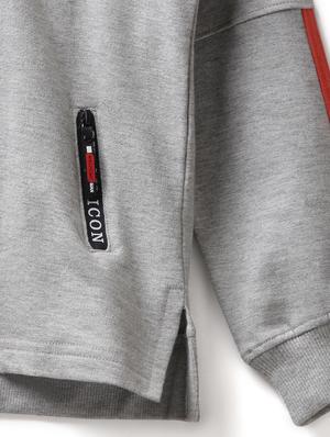 grey cotton sweatshirt - 17326290 - Standard Image - 3