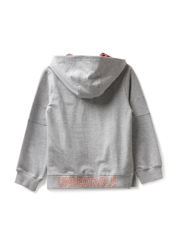 grey cotton sweatshirt - 17326290 - Zoom Image - 2