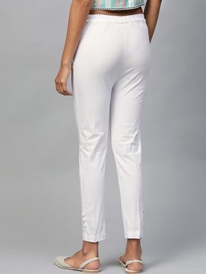 mid rise flat front trouser - 17326494 - Standard Image - 3