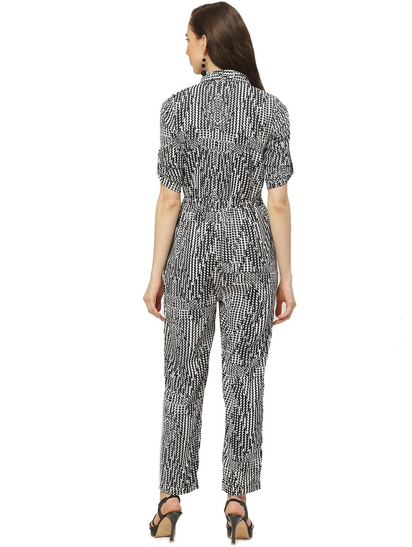 tie front full leg jumpsuit - 17326558 - Zoom Image - 3