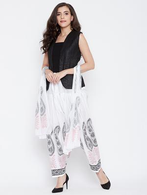 block print cotton salwar dupatta set - 17326830 - Standard Image - 4