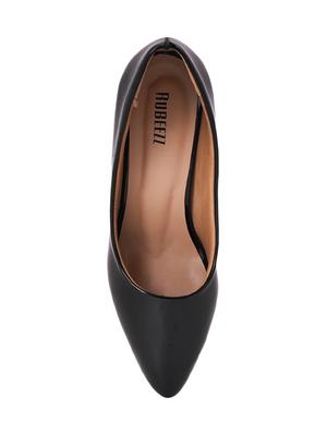 black pu slip on pumps - 17326843 - Standard Image - 4
