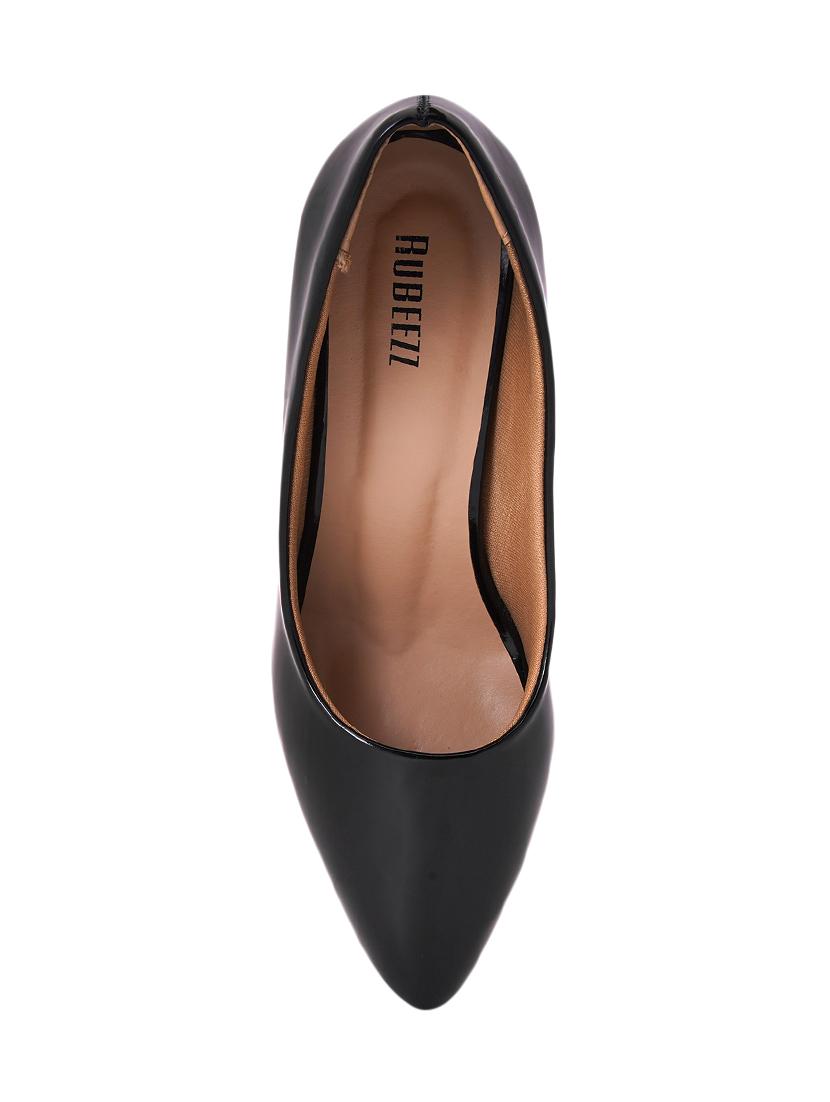 black pu slip on pumps - 17326843 - Zoom Image - 4