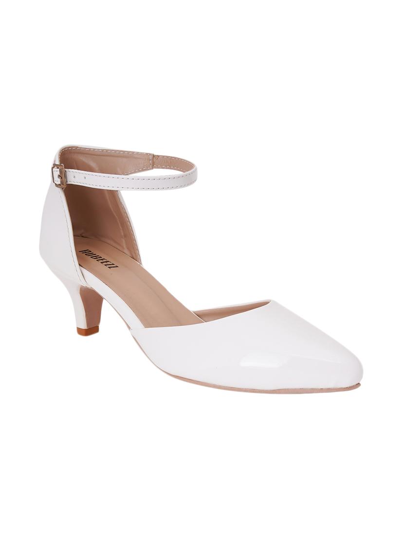white pu slip on pumps - 17326859 - Zoom Image - 1