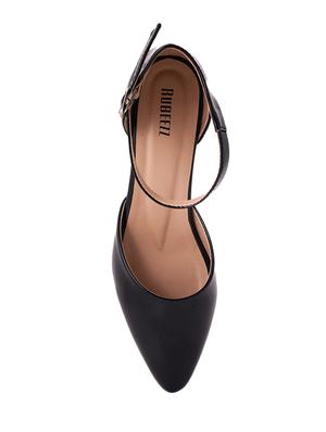 black pu slip on pumps - 17326860 - Standard Image - 4