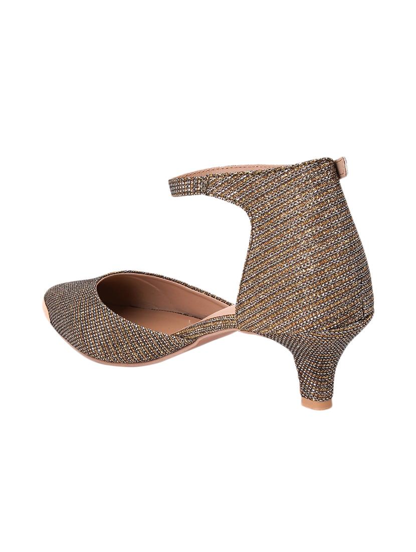 brown pu slip on pumps - 17326861 - Zoom Image - 3