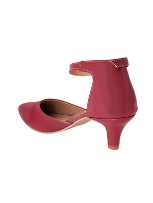 pink pu slip on pumps - 17326873 - Standard Image - 3