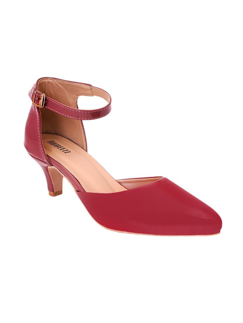 pink pu slip on pumps - 17326873 - Zoom Image - 1