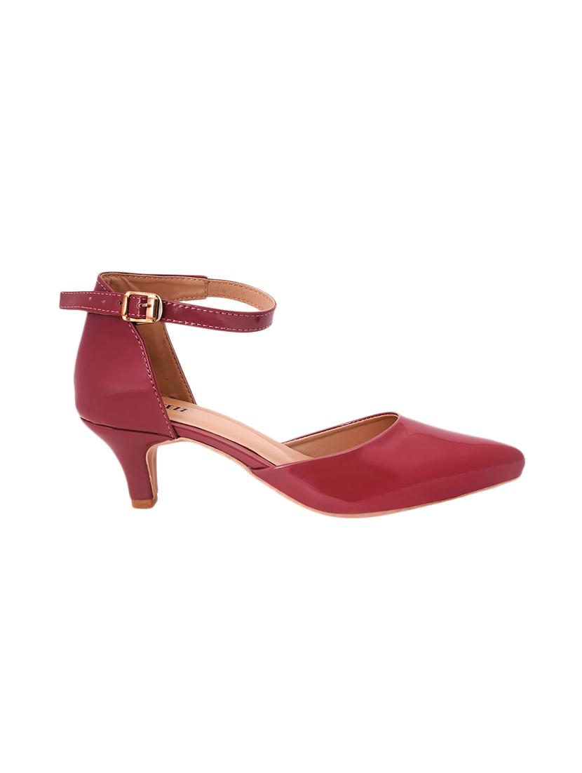pink pu slip on pumps - 17326873 - Zoom Image - 2