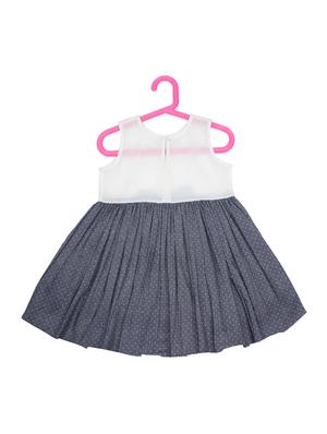 grey cotton frock - 17327392 - Standard Image - 2