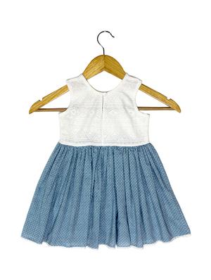 white cotton frock - 17327395 - Standard Image - 2