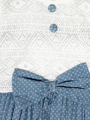 white cotton frock - 17327395 - Standard Image - 3