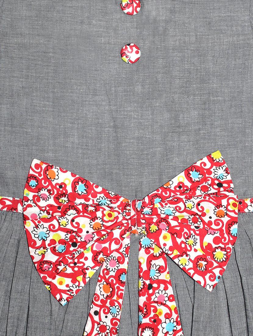 grey cotton frock - 17327396 - Zoom Image - 3