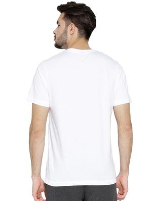 white chest print t-shirt - 17327500 - Standard Image - 3