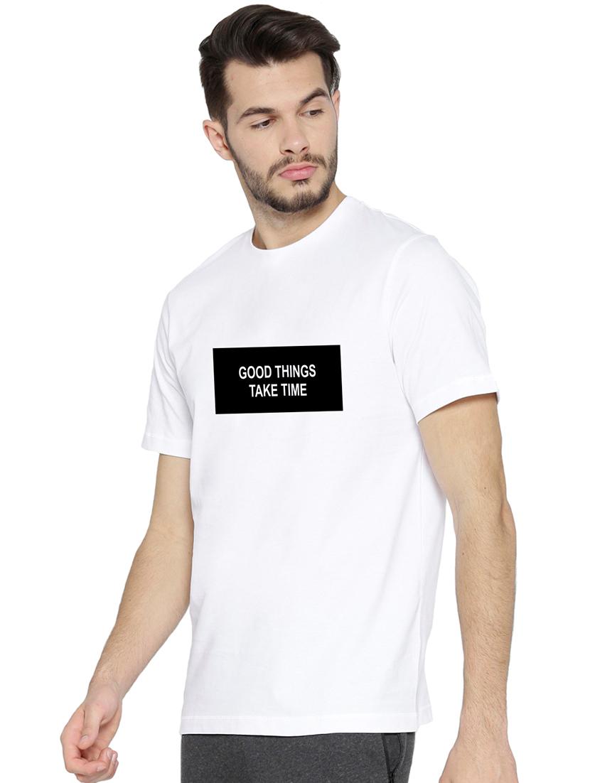 white chest print t-shirt - 17327500 - Zoom Image - 2