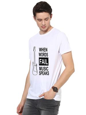 white front print t-shirt - 17327523 - Standard Image - 2