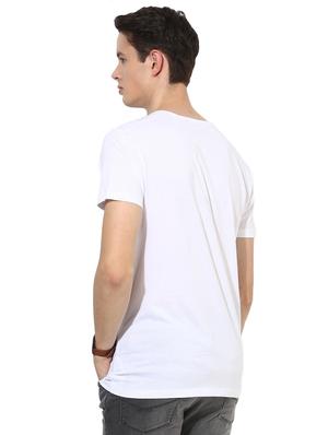 white front print t-shirt - 17327523 - Standard Image - 3