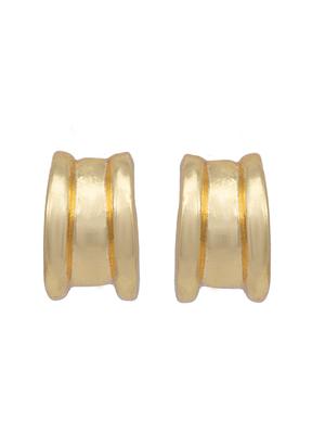 gold metal studs earring - 17327570 - Standard Image - 3