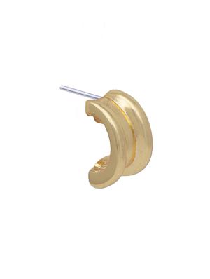 gold metal studs earring - 17327570 - Standard Image - 5
