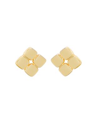 gold metal studs earring - 17327576 - Standard Image - 2