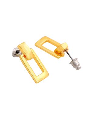 gold metal drop earring - 17327580 - Standard Image - 4