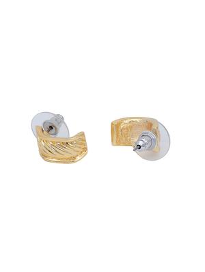 gold metal studs earring - 17327586 - Standard Image - 3