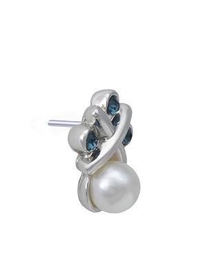 blue metal studs earring - 17327593 - Standard Image - 4