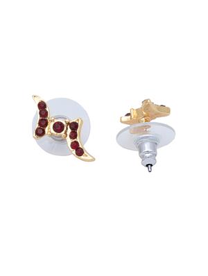 red metal studs earring - 17327597 - Standard Image - 2