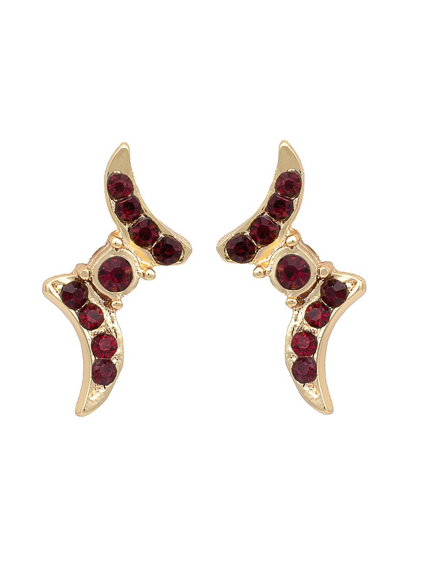 red metal studs earring - 17327597 - Zoom Image - 3