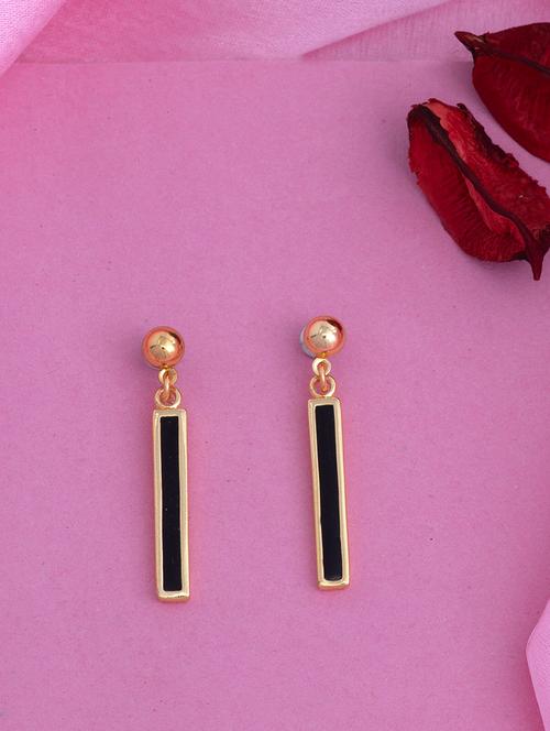 black metal drop earring - 17327615 - Standard Image - 1