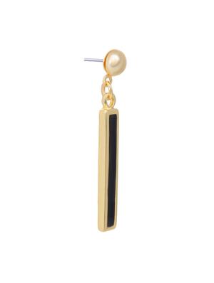 black metal drop earring - 17327615 - Standard Image - 4