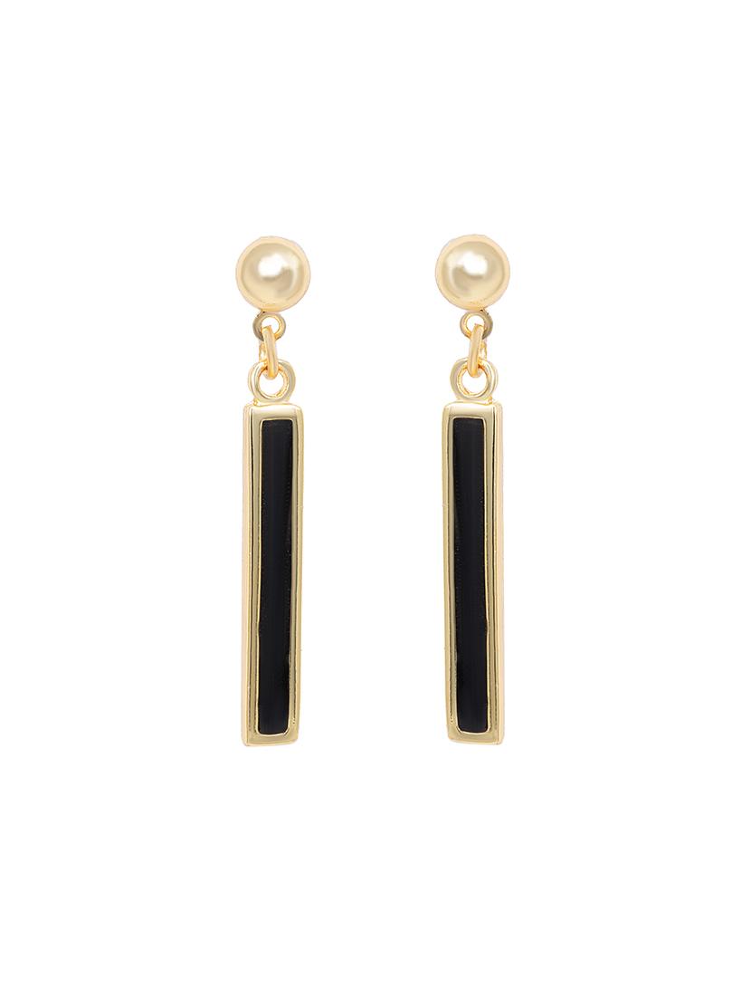black metal drop earring - 17327615 - Zoom Image - 2