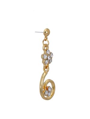 white metal chandellier earring - 17327622 - Standard Image - 4