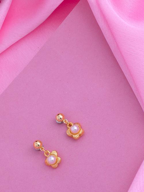 white metal drop earring - 17327623 - Standard Image - 1