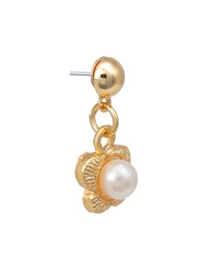 white metal drop earring - 17327623 - Standard Image - 3