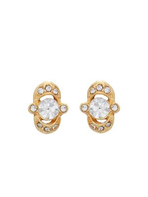 white metal studs earring - 17327626 - Standard Image - 2