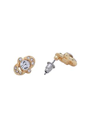 white metal studs earring - 17327626 - Standard Image - 3