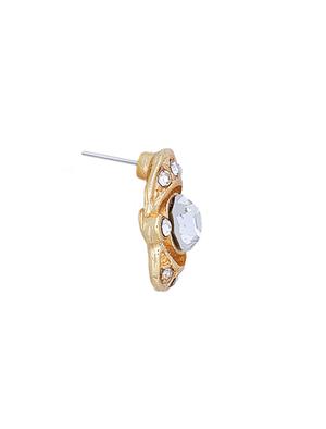 white metal studs earring - 17327626 - Standard Image - 4